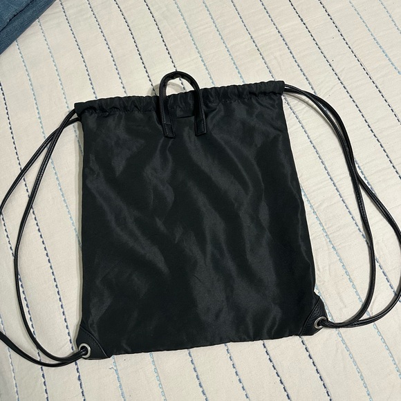 Black Drawstring Backpack Tote - Unbranded - Picture 2 of 5